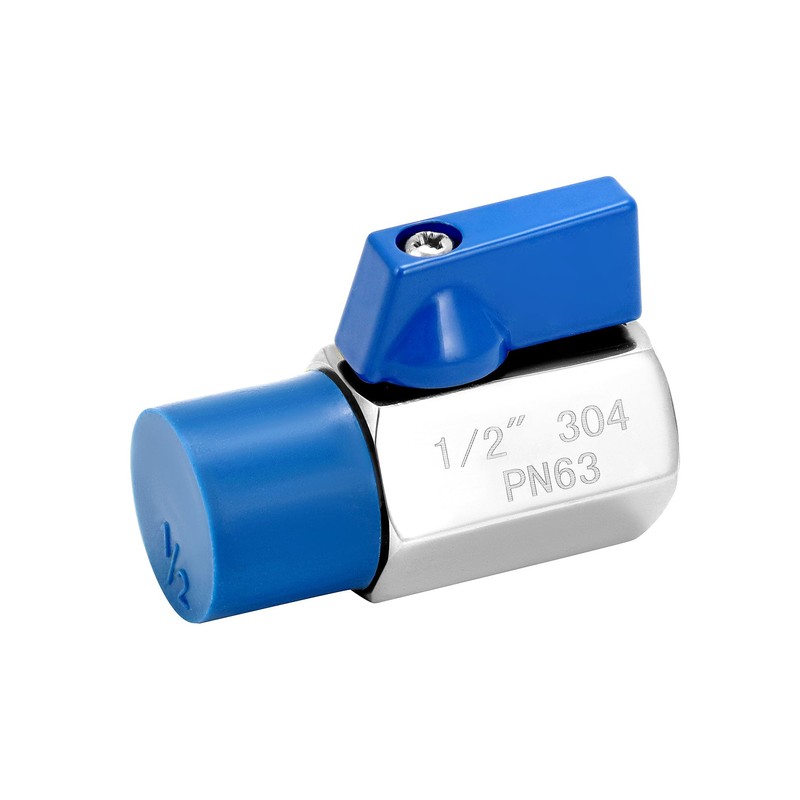 QWORK Mini Ball Valve, 4 Pack 1/2" NPT Thread Female
