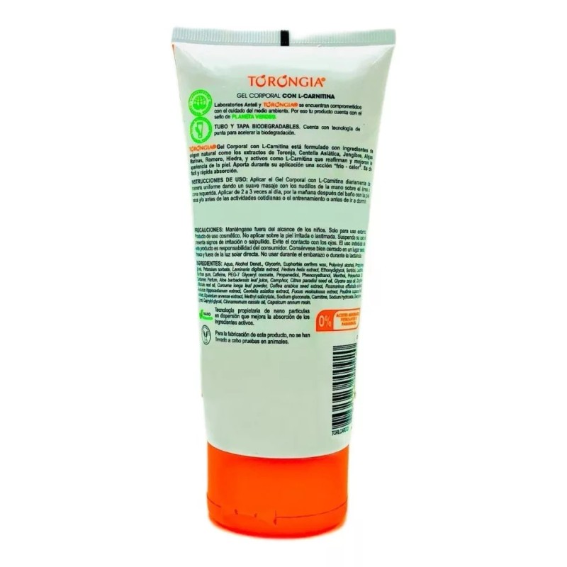 Torongia Gel Corporal con L- Carnitina Torongia 180 Gramos