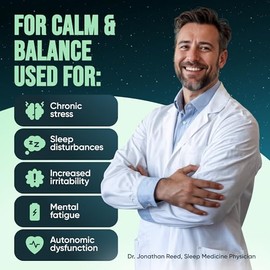 Cortisol Supplements for Women & Men - Bacopa Monnieri, Lemon Balm, Ashwagandha with 5 HTP, GABA, L-Theanine Supplement - Stress & Mood Support for Adults - Happy Pills for Nerve Calm - 60 Capsules