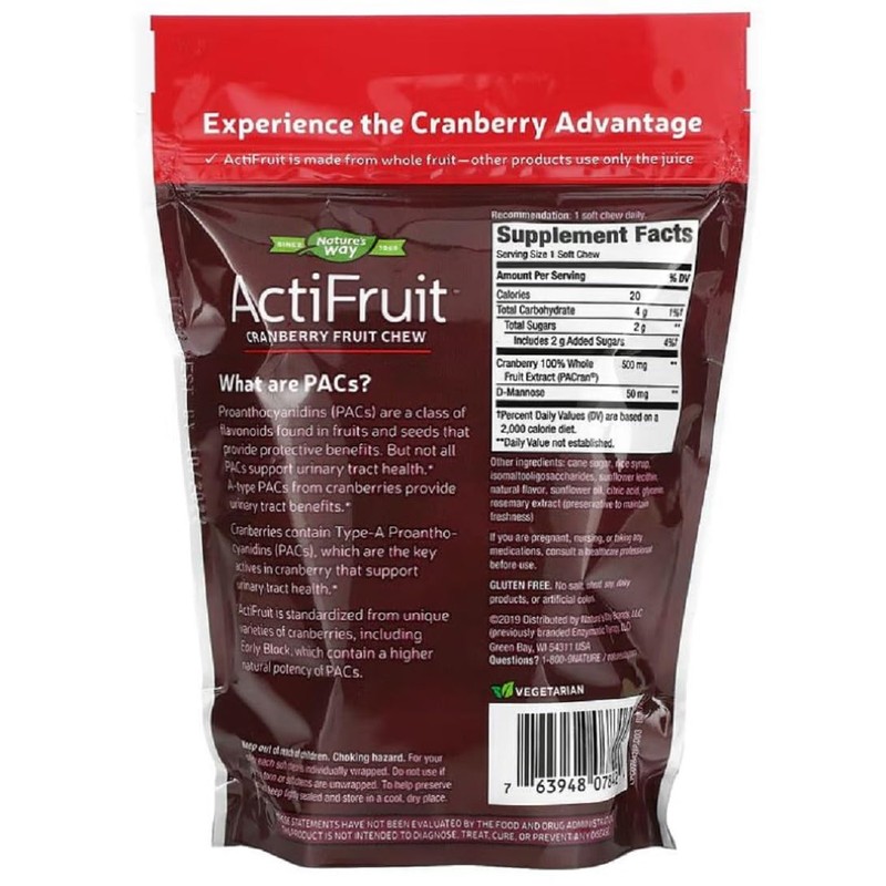 Enzymatic Therapy ActiFruit™ Cranberry Supplement with Cran-Max - 20 Soft