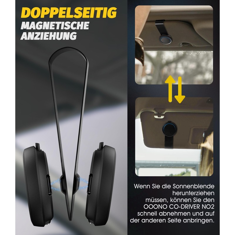 NEWZEROL Metal Sun Visor Holder Compatible with OOONO CO Driver