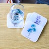 Watercolor Botanical Acrylic Coasters, Double-Sided UV Printed, CNC Polished Edges,