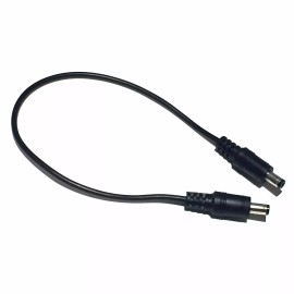 Unbranded/Generic 2.1mm x 5.5mm Coaxial DC 12VDC 12V 9V Power Adapter Male to Male 12" patch cable