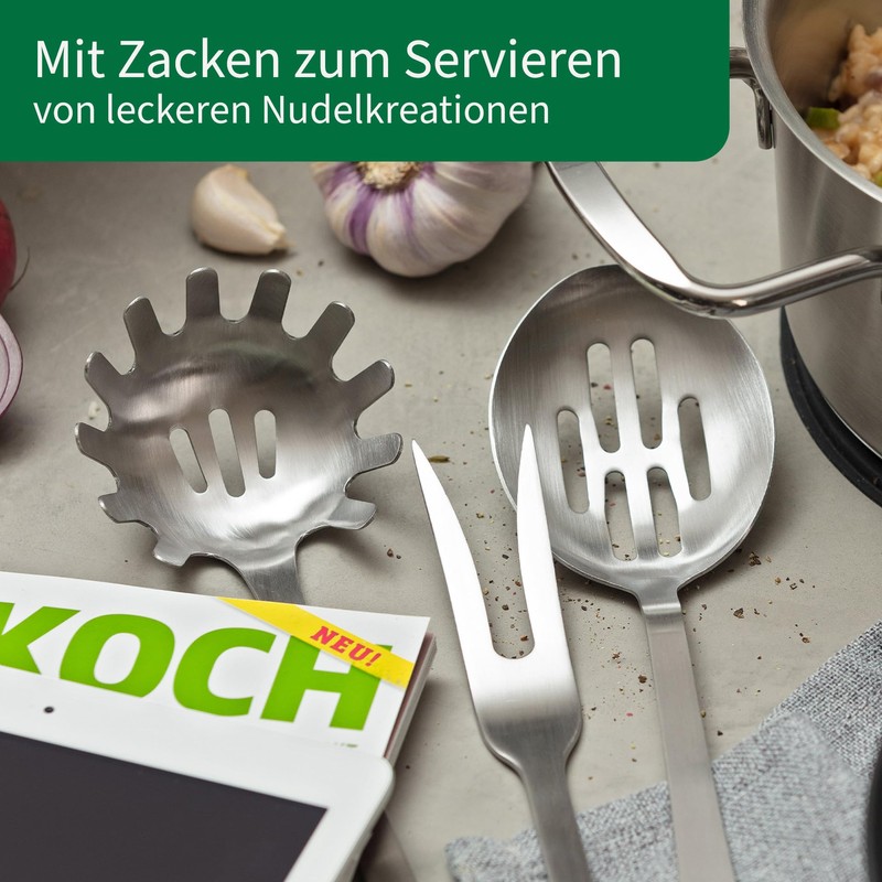 Chefkoch trifft Fackelmann Spaghetti Spoon - Perfect for Serving Pasta