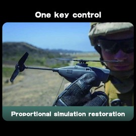 RC Helicopter RC Drone with Camera 720P Auto Hover Single Propeller Without Ailerons Optical Flow Localization 6-axis Gyro Stabilization 3 Battery