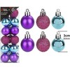 Baubles Christmas Decorations (24pc Round Baubles)