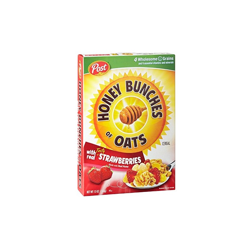 Honey Bunches of Oats with Real Strawberries, 13-Ounce Boxes (Pack