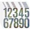 3 inch Reflective Mailbox Numbers for Outside, 6 Sheets 0-9