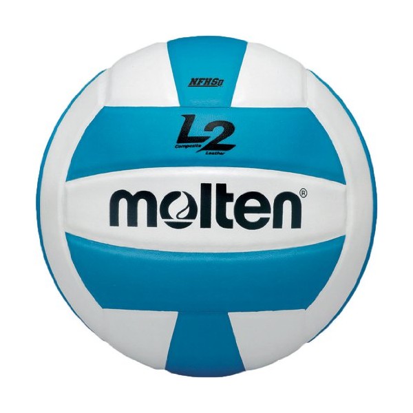Molten Premium Competition L2 Volleyball, NFHS Approved, Aqua/White