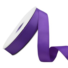Ribreeze 1 inch Purple Grosgrain Ribbon 50 Yards for Gift Wrapping Weddings DIY Floral Decor Sewing & More