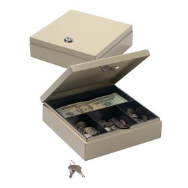 Drawer Safe, 1 7/8in.H x 6 5/8in.W x 7in.D, Sand, 227107004