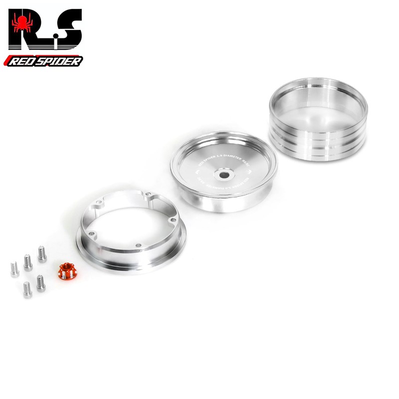 1.9 Beadlock wheels aluminium，1.9 wheels（4pcs）for Axial SCX10 UTB10 TRX4 TRX6