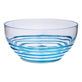 Heemab Swirl Acrylic Serving Bowls, Unbreakable Large Plastic Bowls for Soup, Salad and Snacks, Versatile Use, Neutral Color
