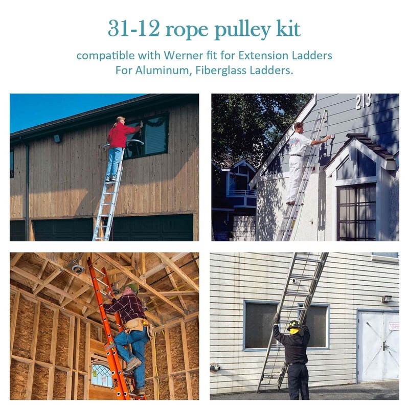 31-12 Extension Ladder Pulley Kit Replacement for Pulley Assembly, Compatible