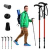 ADEPTNA 1 Pair Telescopic Hiking Walking Trekking Poles Anti Shock