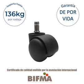 I SEATING ruedas para silla de oficina rodajas de 50mm para piso duro juego de 5 silenciosas