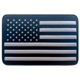 Seibertron Reflective Us Flag（2"x3"） in The Dark Hook & Loop 3D PVC Patch, Perfect for Seibertron Motorcycle Backpack