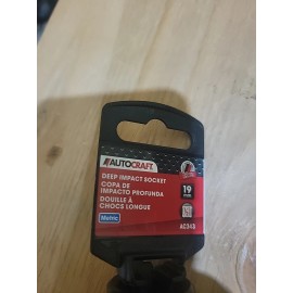 Autocraft - 19mm Metric Deep Impact Socket - AC343  1/2” Drive