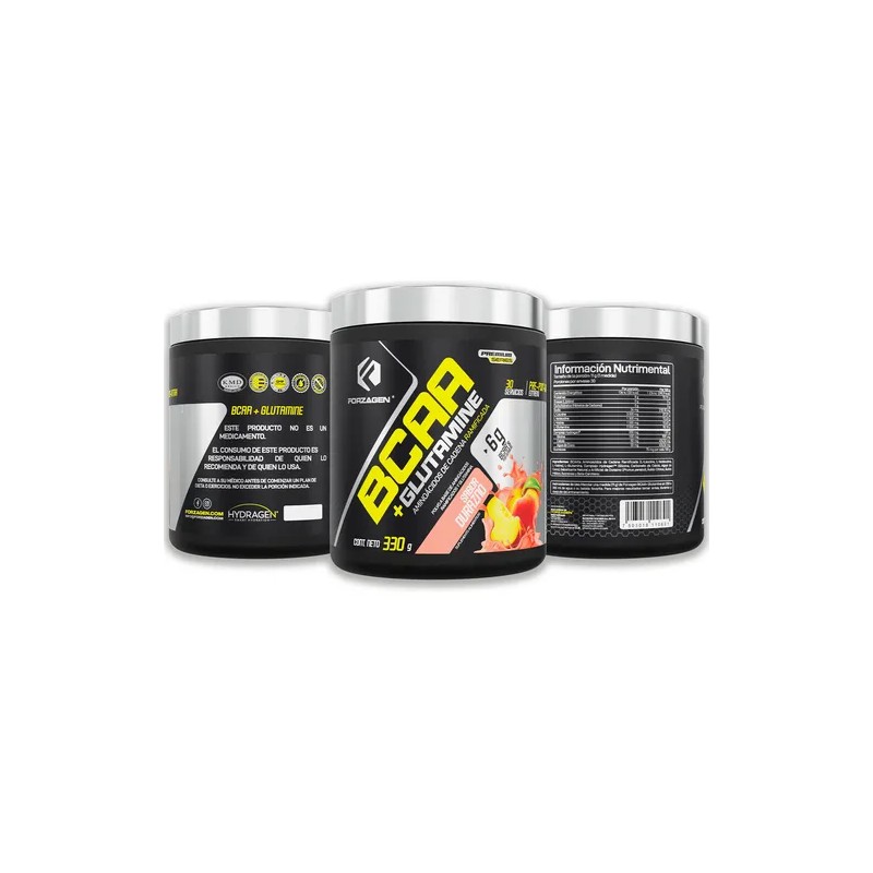 Forzagen Aminoácidos Bcaaglutamine 330g Complejo Hydragen