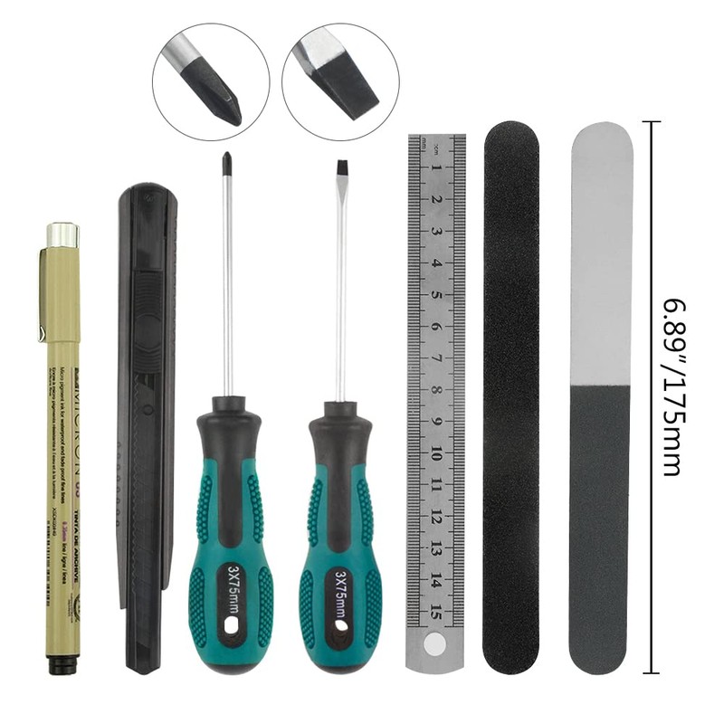 BXQINLENX Professional 26 PCS Gundam Model Tools Kit Modeler Basic