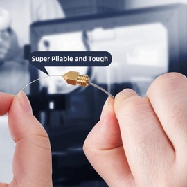 3D Printer Nozzle Cleaning Kit: 20-Pack 0.2mm Stainless Steel Nozzle Cleaner, 3D Printer Cleaning Needles for Creality Ender 3/K1/MK8/V6, No Clogger, Flexible and Durable, Ease of Use, by 5APLUSREPRAP