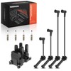 A-Premium 1 Ignition Coils with 4 Wire and 4 Iridium