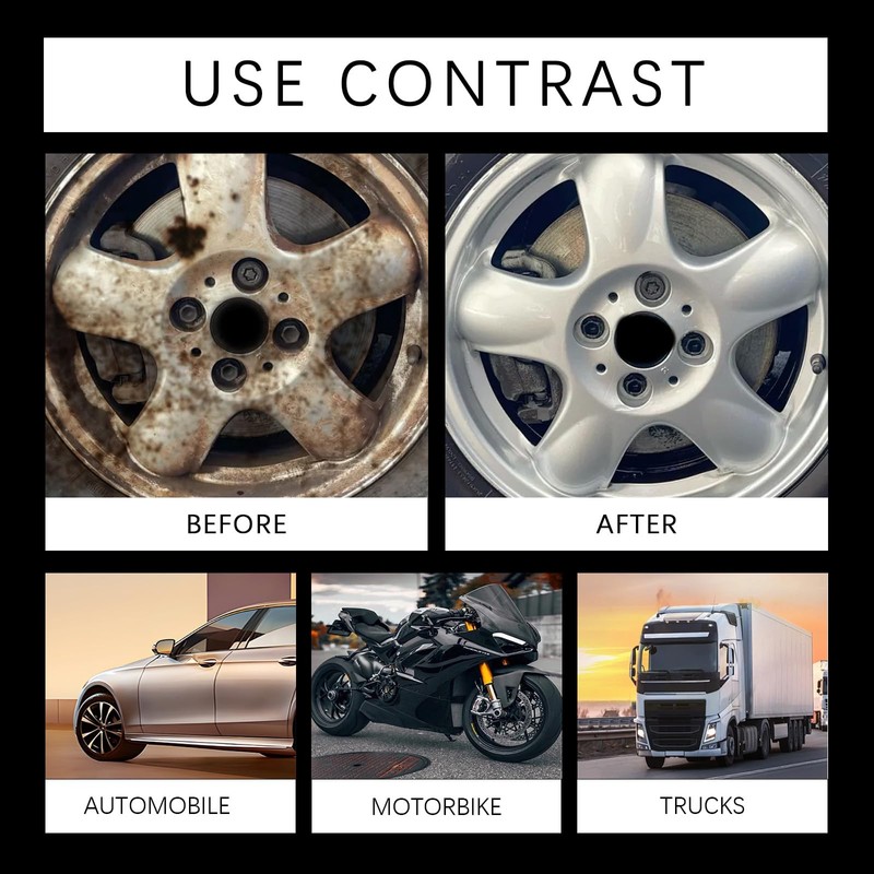 RCSCBC Rust Remover Spray,Rust Remover for Metal,for Heavy Duty Rust