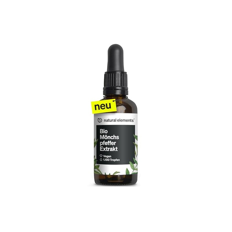 natural elements Organic Monk Pepper Drops - 300 mg Monk