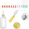 Needle Bottle Applicator 50ml 5Pcs, Precision Needle Tip Glue Bottle