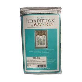 Waverly (LOT 2) Traditions by WAVERLY -Navarra Antique- Valance Scallop Curtain