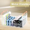 JONKASIPA Clear Makeup Organizer Tray with Handles Bathroom & Vanity