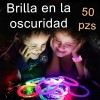 20pzs Pulsera Luz Luminosa Y Led De Dedo Para Fiestas