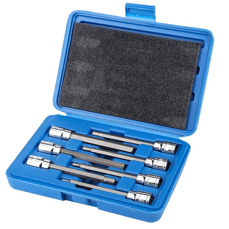 Hex Bit Socket Set, 7Pcs Extra Long Hex Socket Set