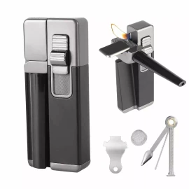 Unbranded 2025 Portable Metal Lighter /Pipe Foldable Smoking  Multi-Function