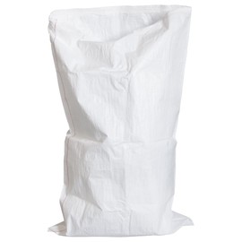 SKIR'CO (5 pcs) White PP Woven Sacks 60 x 100 cm, Polypropylene Bags, Rubble Builder Sack, Waste Disposal Sacks