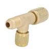 1/4in Valves Core Brass Tee Adapter Quick Coupler Access Tee