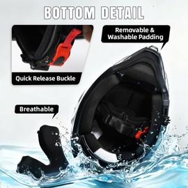 TRIANGLE Dual Sport Motorcycle Helmet Dirt Bike Helmets ATV Full Face Helmet for Adults Men with Internal Sunshield DOT Approved