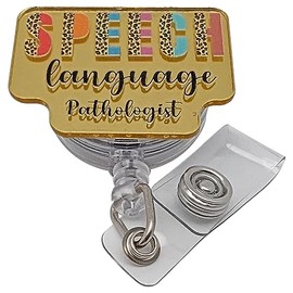 Speech Language Pathologist Badge Reel - Speech Therapist Gift - Speech Language Pathologist Gifts - SLP Gifts for Speech Language Pathologist - Speech Therapy Gifts for Therapist Lanyard