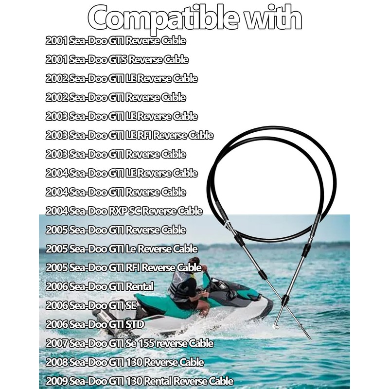 Reverse Cable Compatible With Sea-Doo 2004-2005 Gti Rfi 800 2008-2010