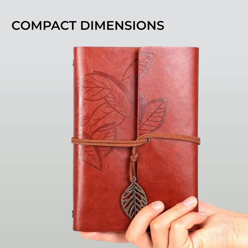 H&S Journal Notebook Plain Blank Pages Refillable Notepad Diary -