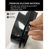 Donpearl Black Stove Gap Covers (2 Pack), Silicone Gap Filler