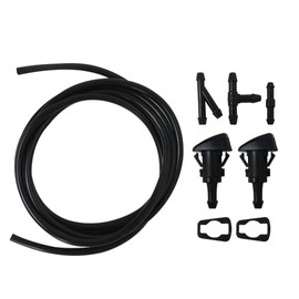 4805742AB 5116079AA 5113049AA 5303833AA Car Windshield Wiper Washer Squirter Nozzle Spray Jet Kit Fluid Hose T for 2008-2016 Chryslr Town & Country
