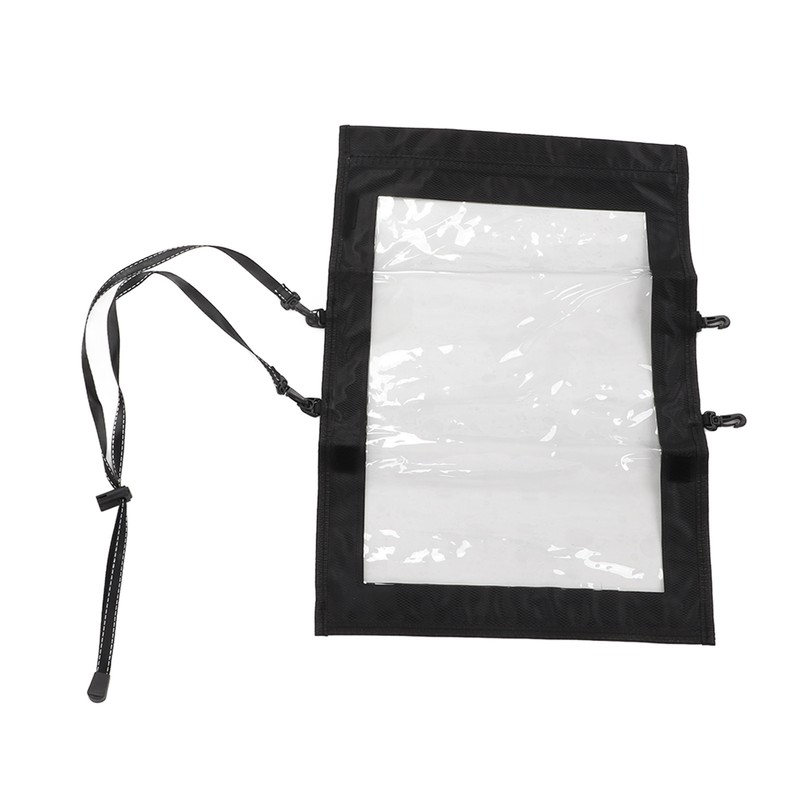 Transparent Hiking Map Pouch with 2 Additional Straps Waterproof TPU