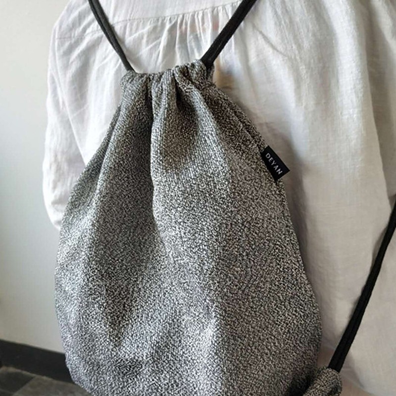 Drawstring Backpack Cut Resistant Anti Theft Simple Stylish Gym Sackpack