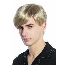 WIG ME UP - M230-24 Wig Man's Men short straight parting parted medium ash blond
