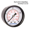 MEASUREMAN Economic Dry Pressure Gauge Air Compressor Pressure Gauge, 2"