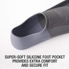 Speedo Unisex-Adult Swim Training Fins Rubber Short Blade