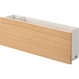 Yamazaki 5034 Gypsum Board Wall Compatible Tablet & Remote Control Holder, Natural, Approx. W 13.0 x D 2.8 x H 4.5 inches (33 x 7 x 11.5 cm), RIN Wall Storage, Stores While Charging, Neat, Bulk Storage, Small Items Storage