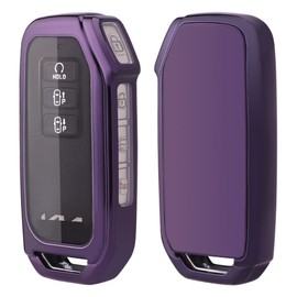 Horande Soft TPU Protector Key Fob Cover fit for KIA EV6 K5 Sorento Keyless Entry Key Fob (Purple)