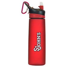St John's University Tritan Plastic Frosted Sport Bottle, Design-2 - Red